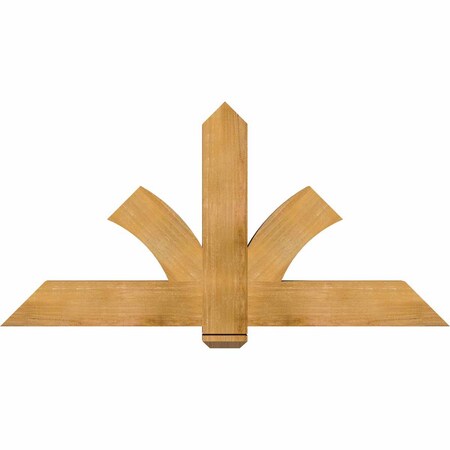 Ekena Millwork Redmond Rough Sawn Timber Gable Bracket, Western Red Cedar, 60"W x 30"H x 4"D x 6"F, 12/12 Pitch GBW060X30X0406RED00RWR